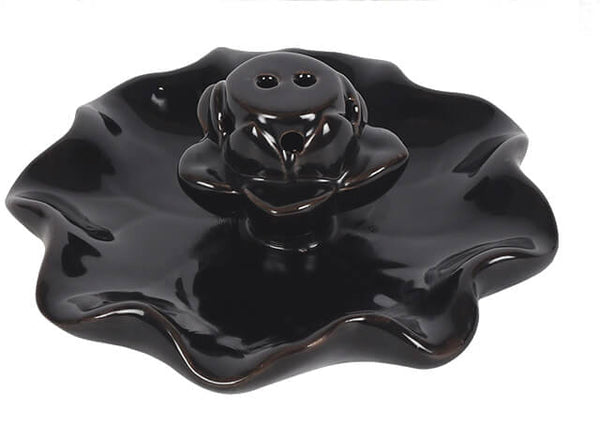 Ceramic Mini Back-Flow Incense Holder + 10 Free Incense Cones