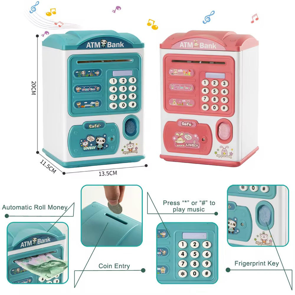 Kids Saving Money Automatic ATM Bank Machine Toy