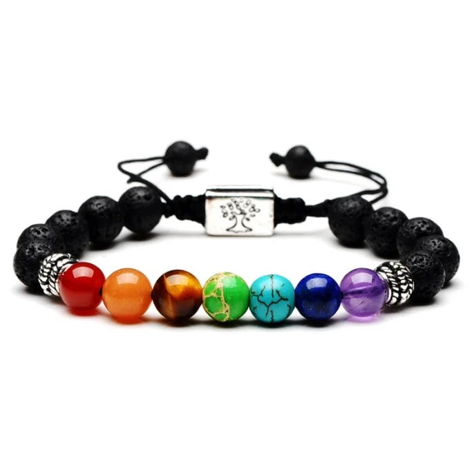 7 Chakra Natural Stone Bracelets