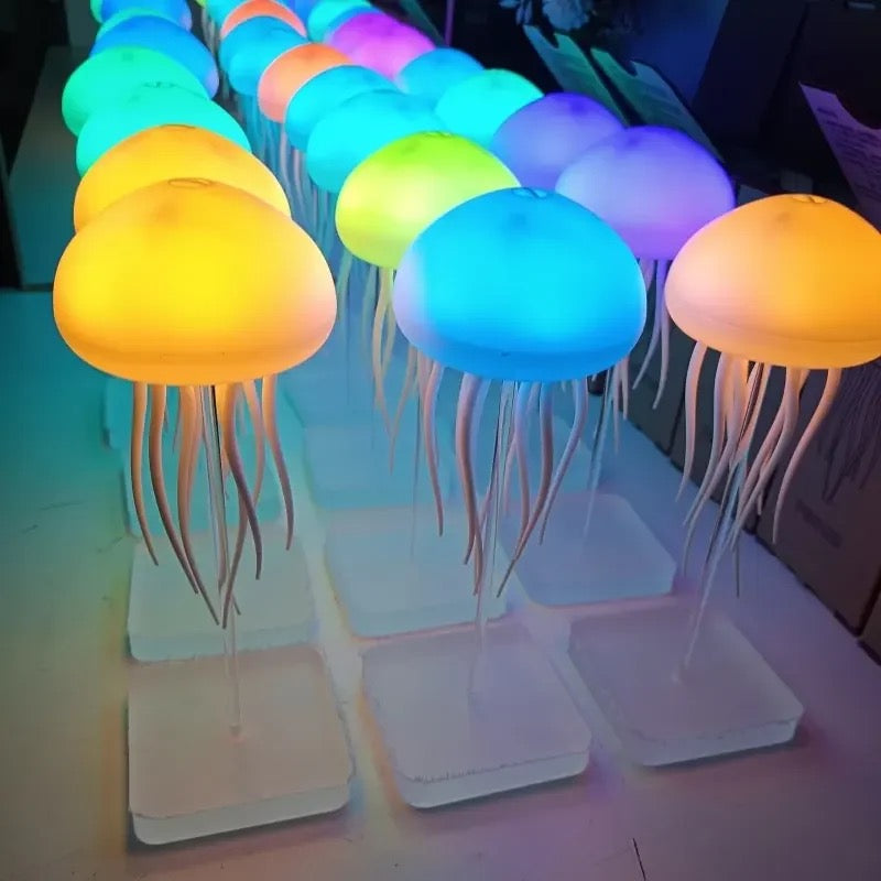 Sound Recognition Aurora RGB Gradient LED Jellyfish Dancing Legs Lamp