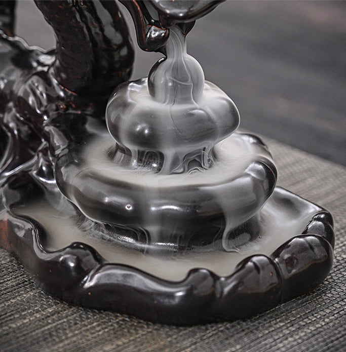 Dragon Incense Holder + 10 Free Back-Flow Incense