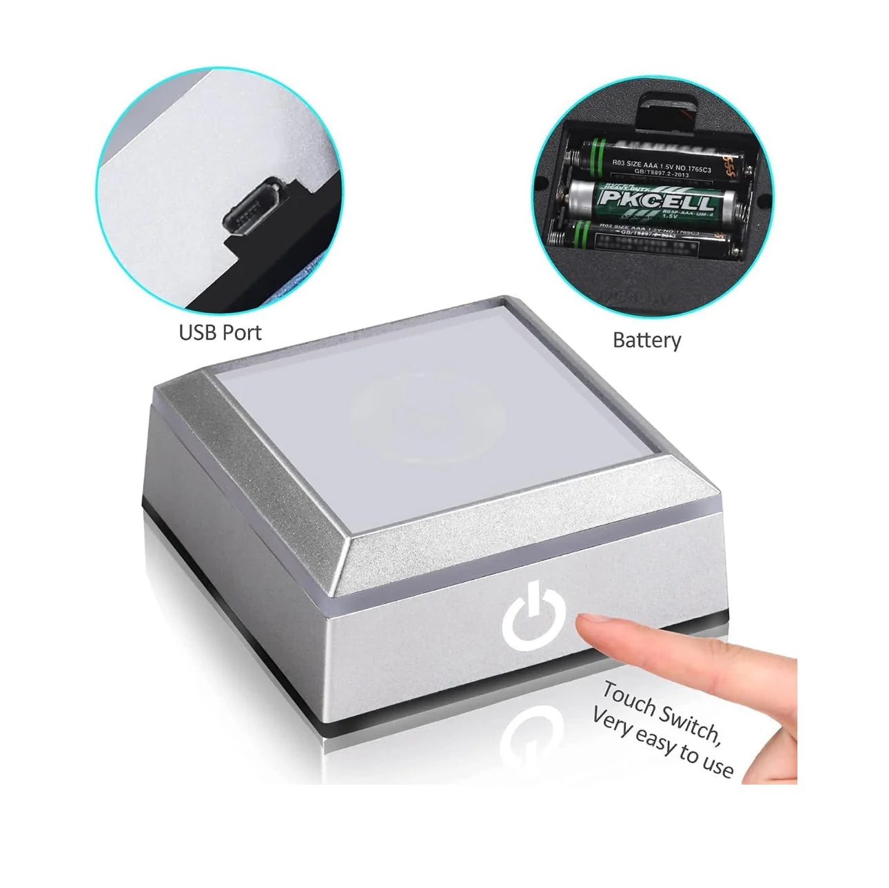 K9 Glass Crystal 3D Laser Engraved Hindu God Lamp (Lord Ganesh)