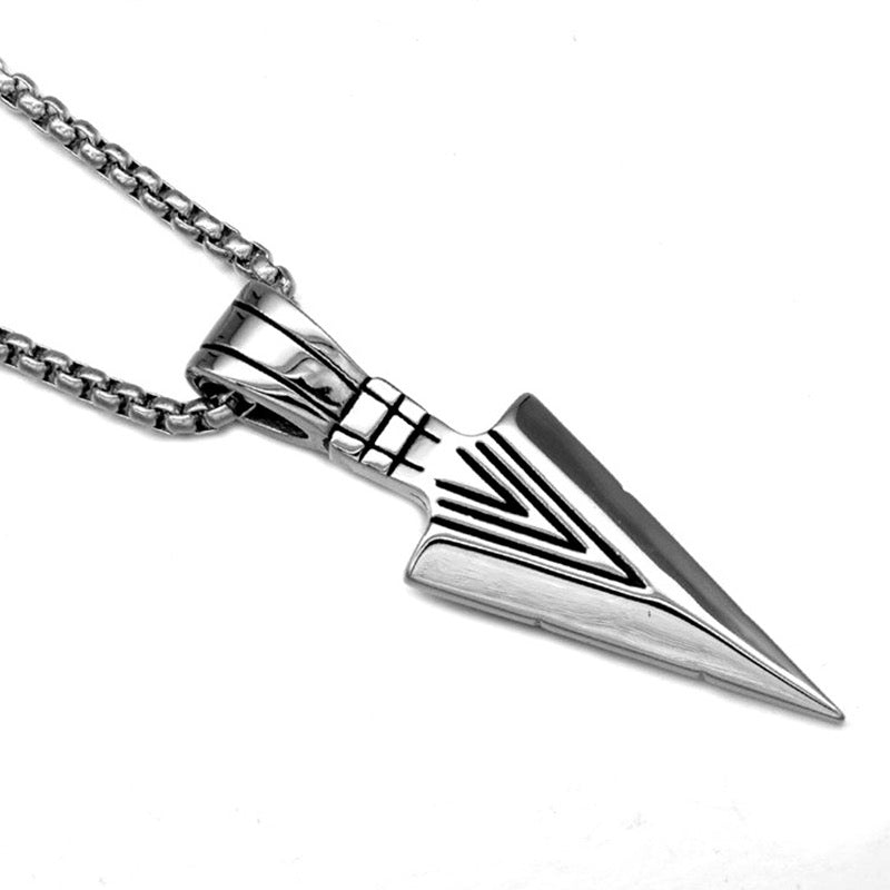 Stainless Steel Arrow Head Necklace