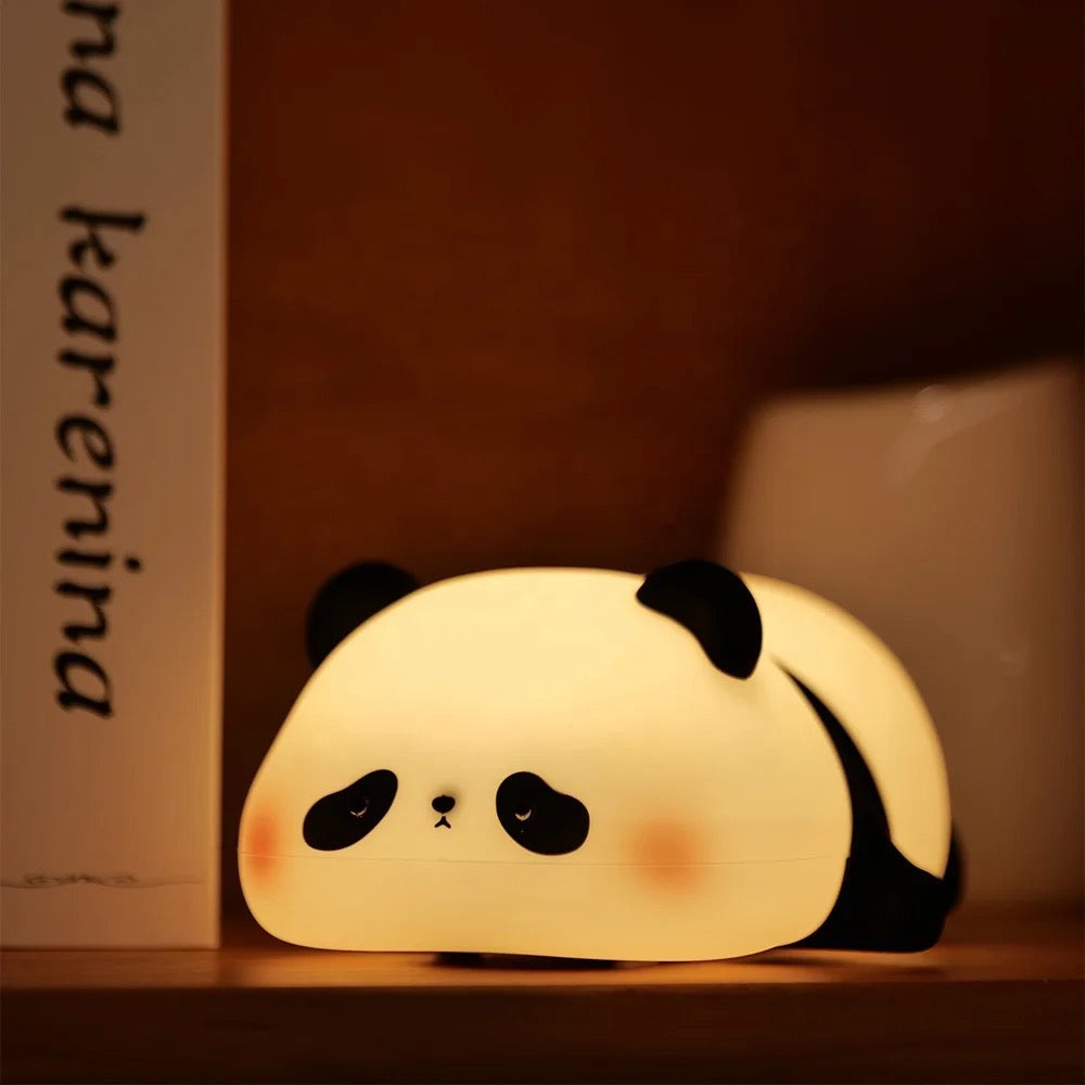 Adorable Squishy Silicone Animal Night Light (Panda Down)