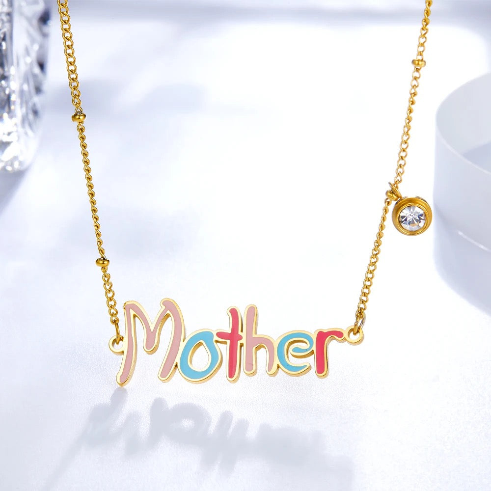 Stainless Steel ‘Mother’ Necklace