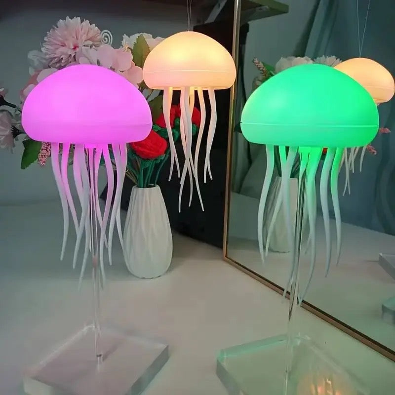 Sound Recognition Aurora RGB Gradient LED Jellyfish Dancing Legs Lamp