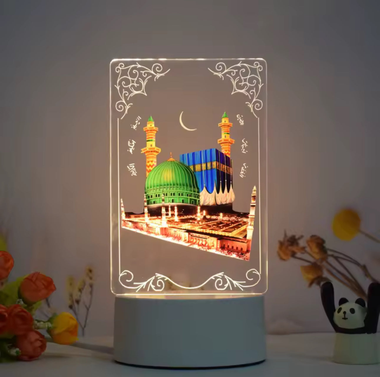 Islamic Mosque 3D Acrylic USB Night Lamp