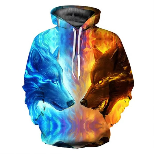 3D Printed Wolf Hoodie Design