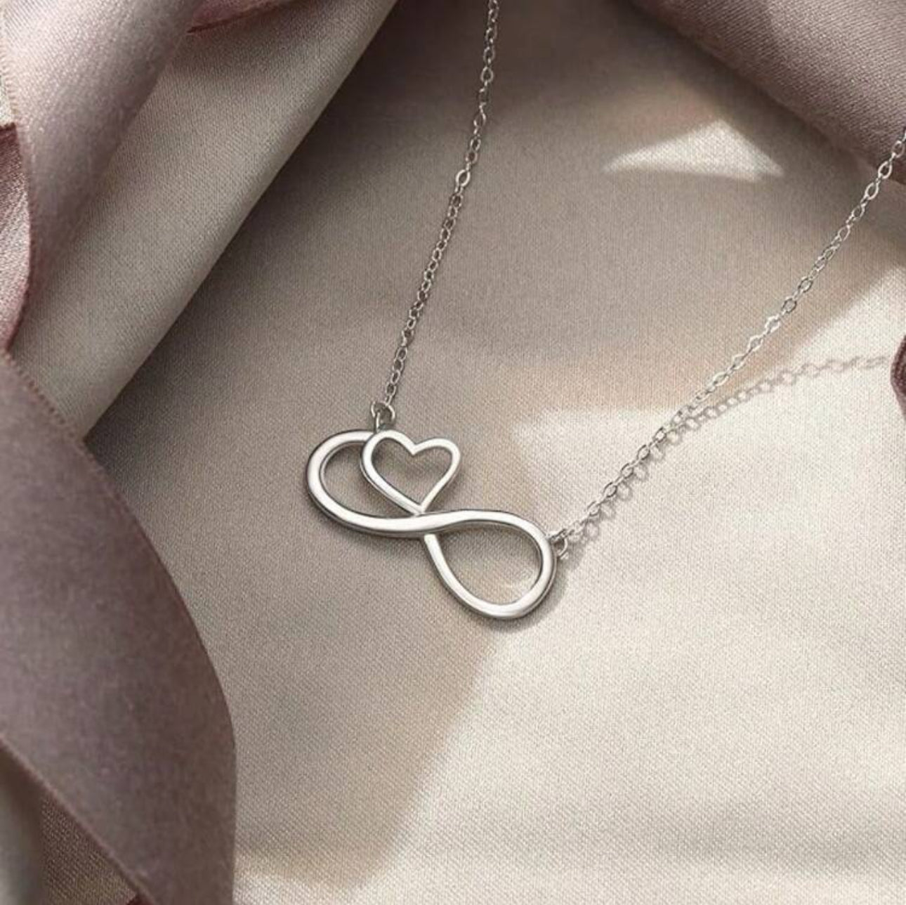 Stainless Steel Infinity Love Necklace