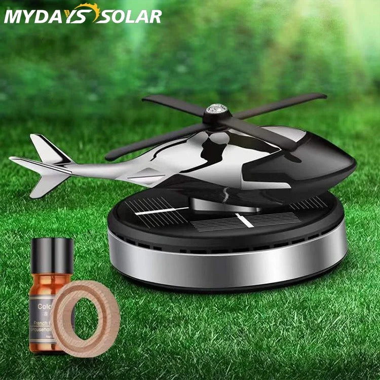 Solar Rotating Helicopter Car Refresher