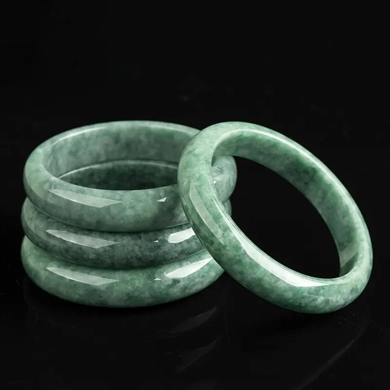 Light Green Solid Jade Bangles