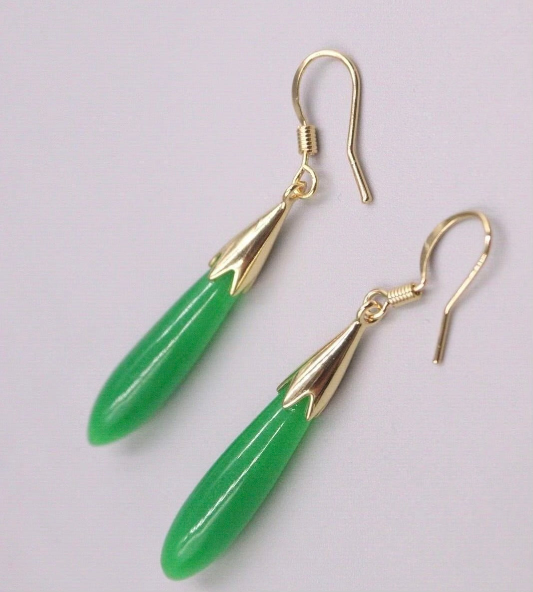 Jade Drop Earrings