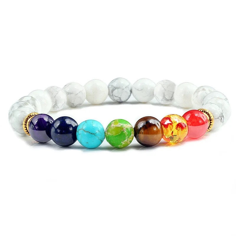 Natural Stone Chakra Bracelets (8mm)