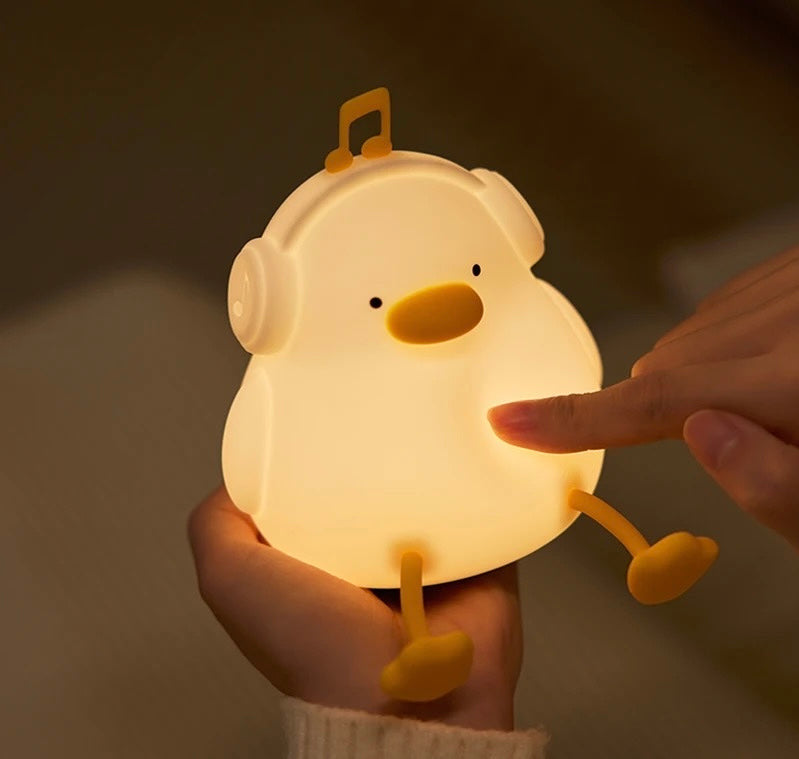 Adorable Squishy Silicone Animal Night Light (Duck with Long Legs)