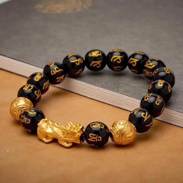 24k Gold Plated Feng Shui Wealth Pixiu Bracelet