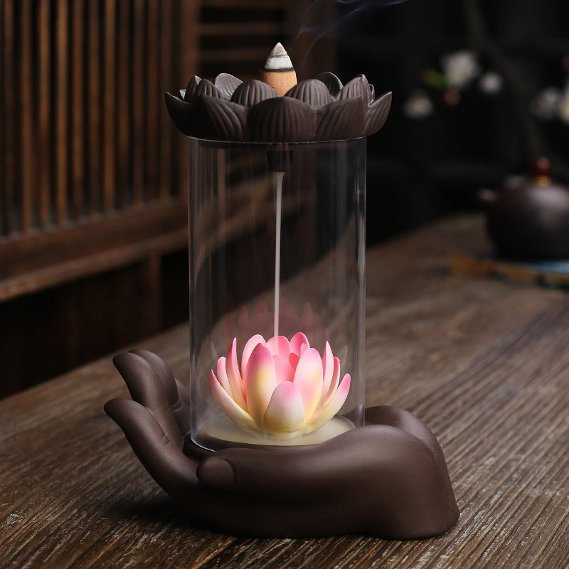 Wind-Proof BackFlow Incense Holder + 10 Free Incense Cones