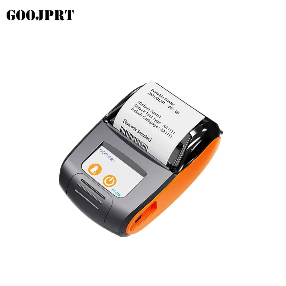 Mini 58mm Printer Portable Thermal Bluetooth Receipt Printer (+1 Free Paper Roll)