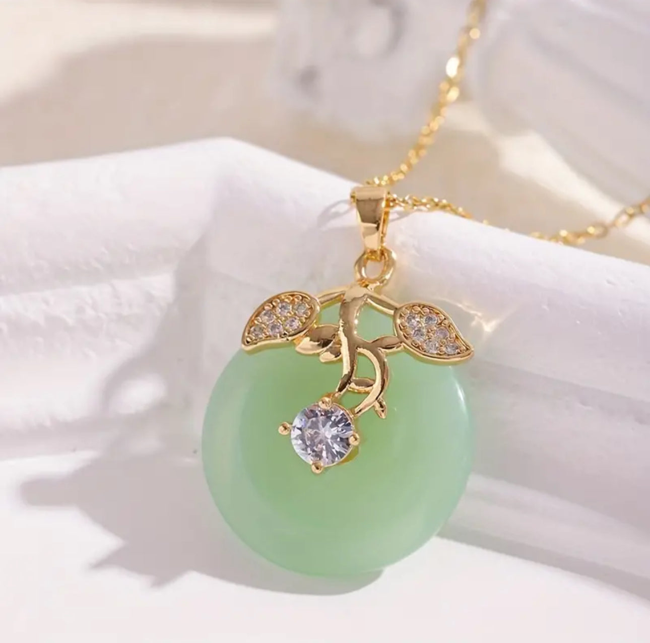 Rose Jade Necklace