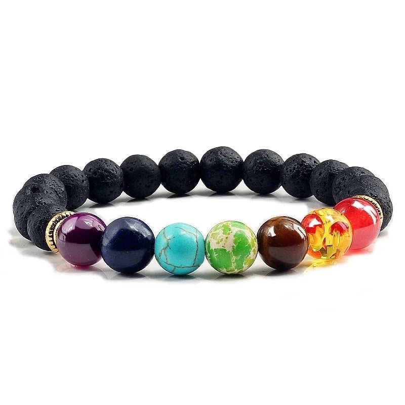 Natural Stone Chakra Bracelets (8mm)