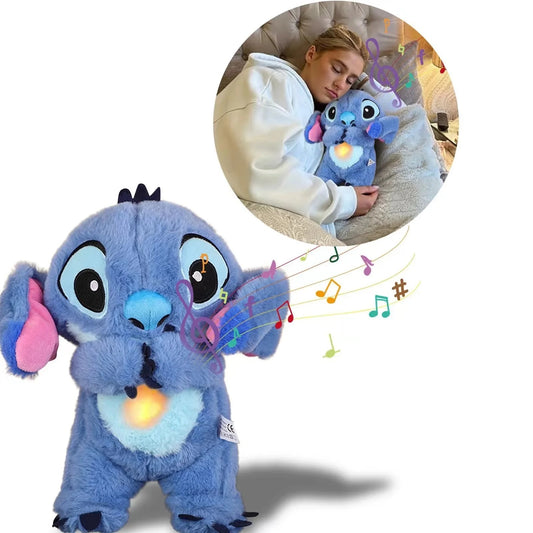 Stitch & Angel Breathing Plushie with Baby Music 🎵