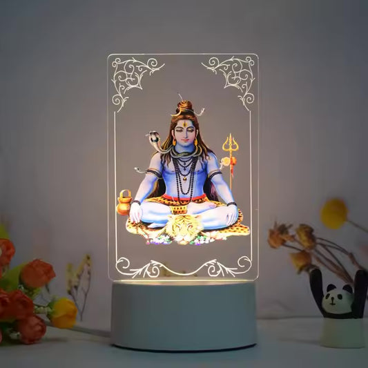 Hinduism/ Hindu Gods 3D Acrylic Night Lamp (Lord Shiva)