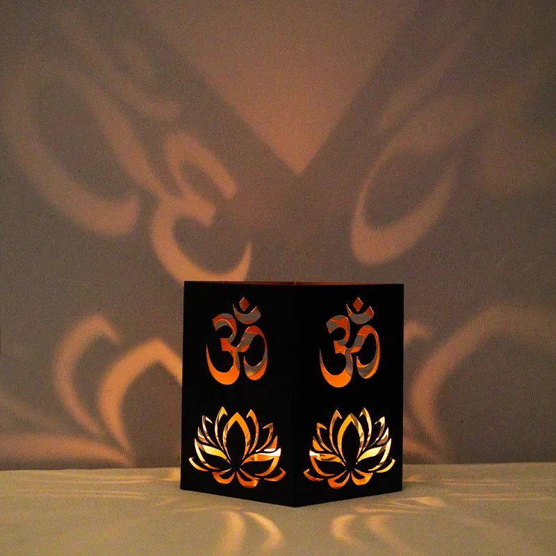 Metal Candle Holder (Hindu Design)