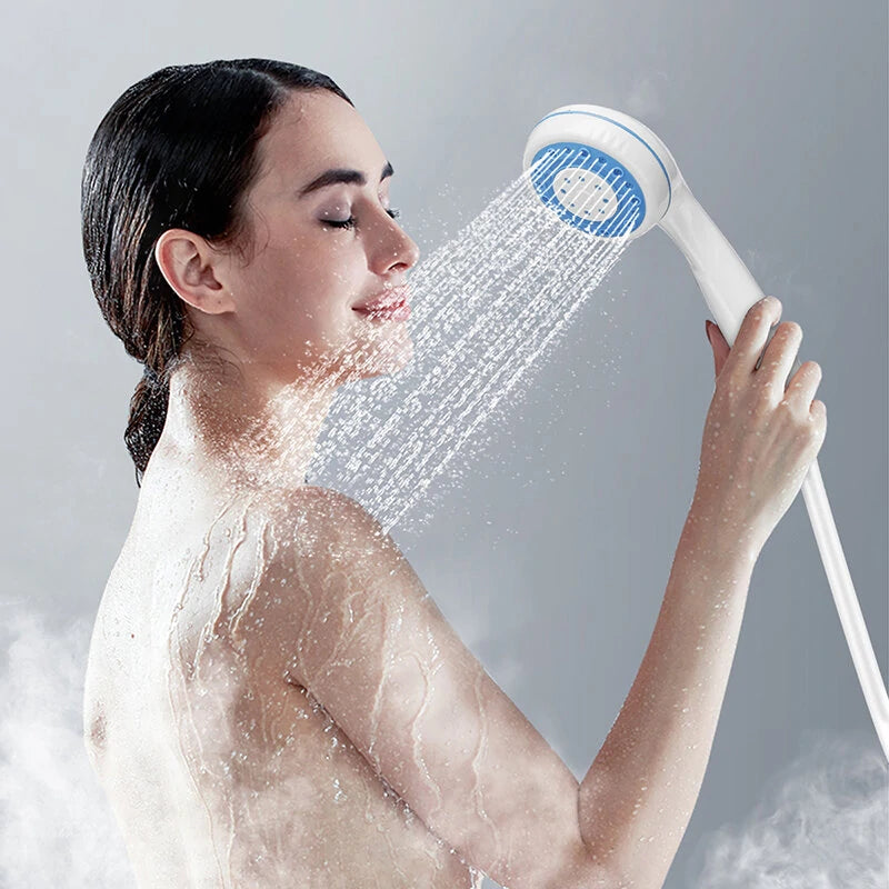 Portable Rechargeable Electric Shower Pump & Hose