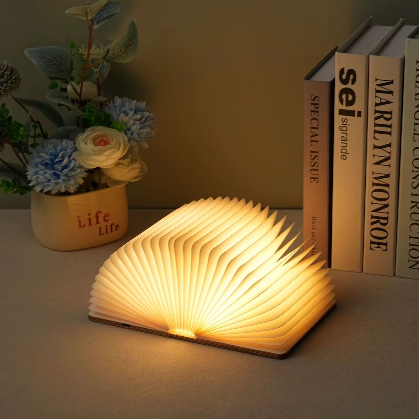 LumiFold 360° Foldable LED Magic Book Lamp