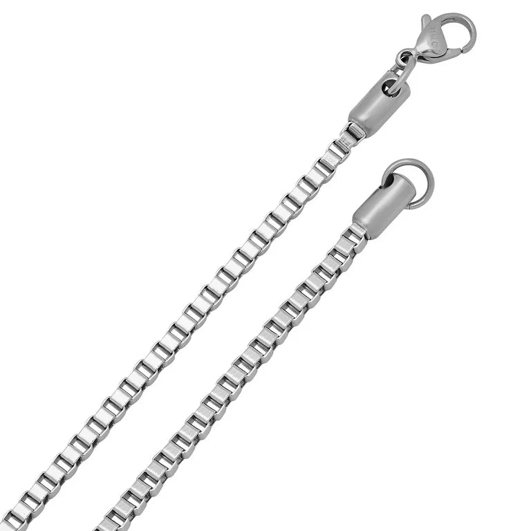 Stainless Steel Square Box Chain (3MM-55CM)