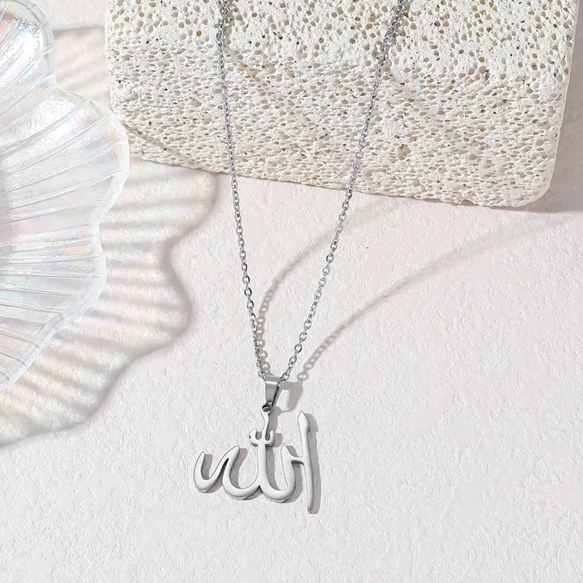 Stainless Steel “Allah” Islamic Gods Names Necklace