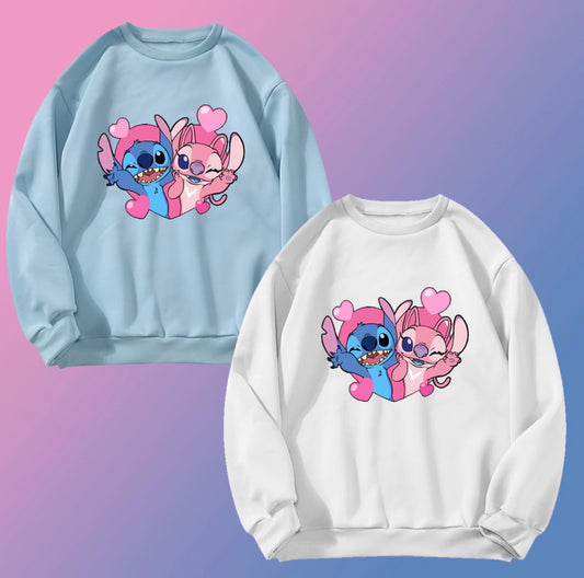 Kids Over-Sized Stitch & Angel Design Sweater