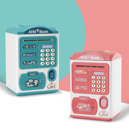 Kids Saving Money Automatic ATM Bank Machine Toy