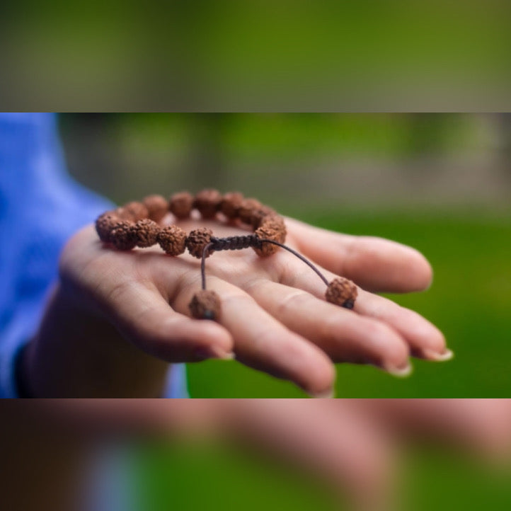 Plain Rudraksha Adjustable Bracelet