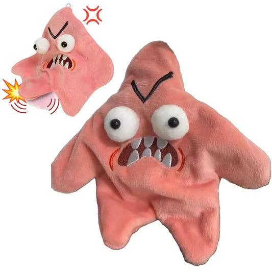 Angry Patrick Starfish Keychain