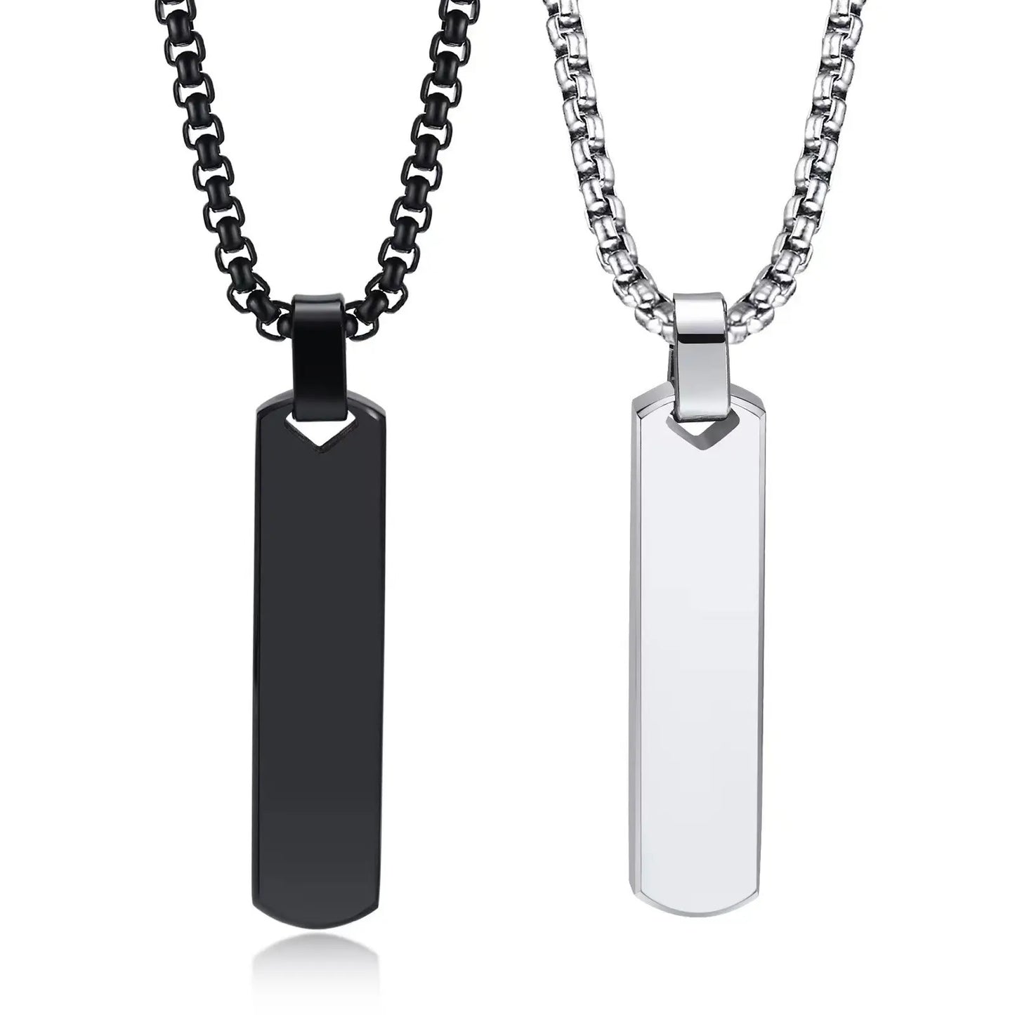 Customizable Stainless-Steel Necklace with Engraving