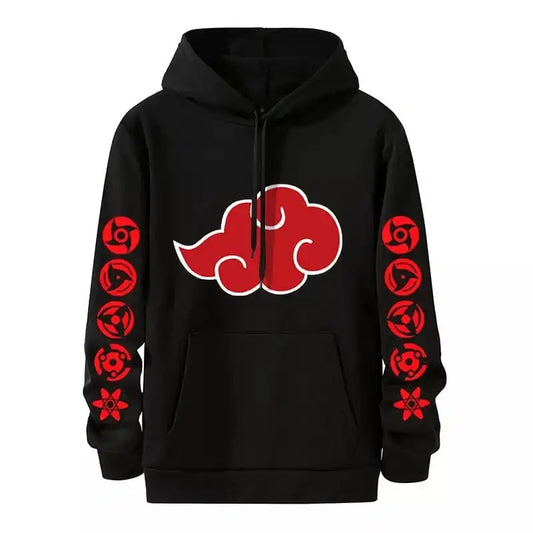 Anime Naruto Akatsuki clouds 3D Print Polyester Hoodies