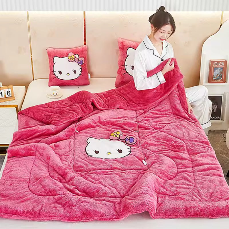 Disney Hello Kitty Multipurpose Pillow-Blanket