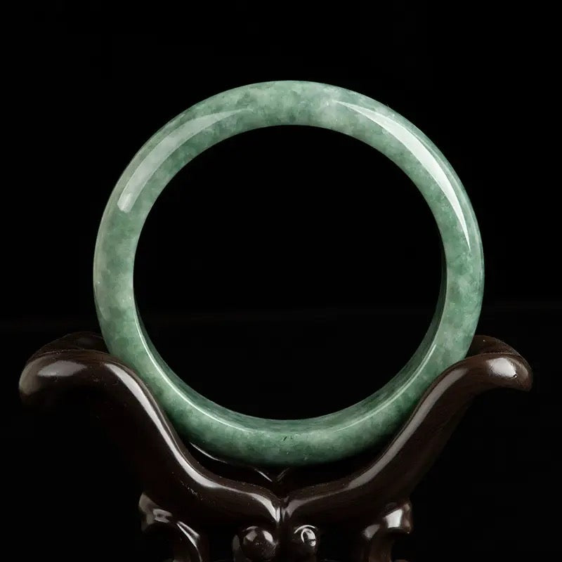 Light Green Solid Jade Bangles