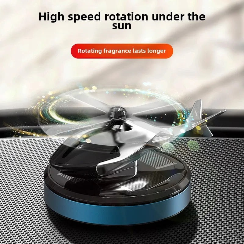 Solar Rotating Helicopter Car Refresher