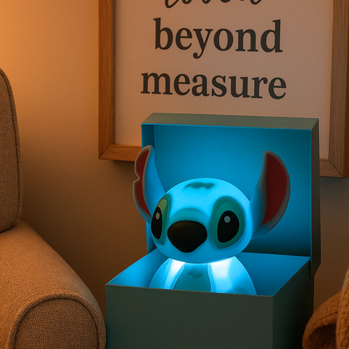 Stitch 7-Color Squishy Silicone Night Light