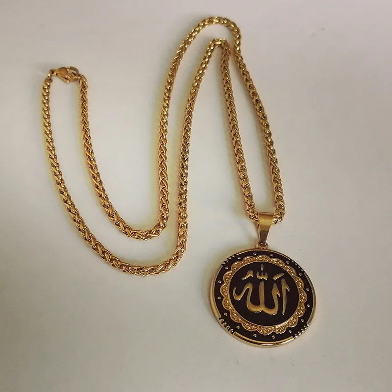 Stainless Steel “Allah” Islamic Gods Names Necklace