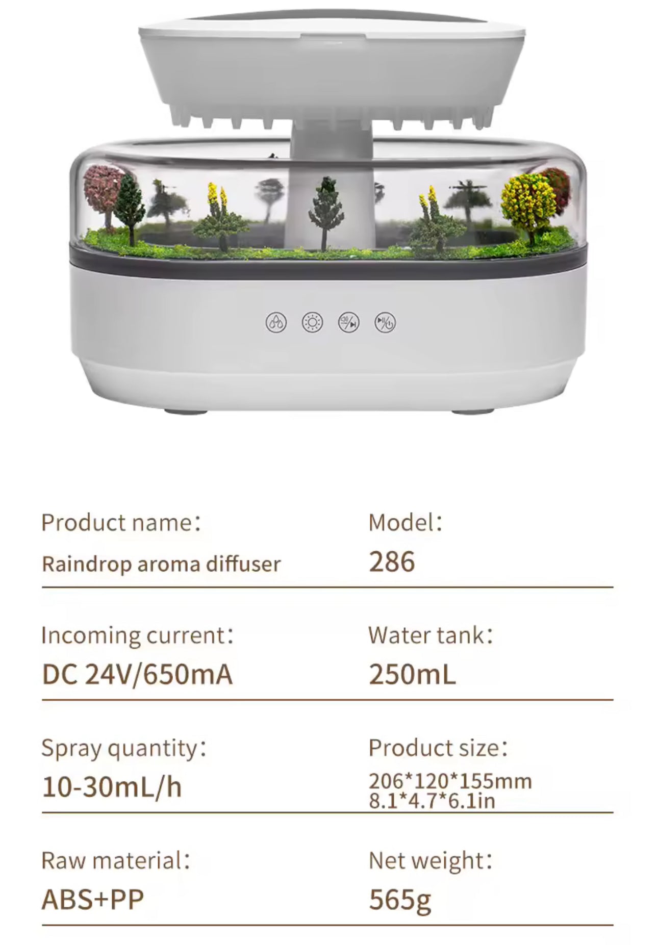 Forest Landscape Rain Drop Humidifier / Diffuser