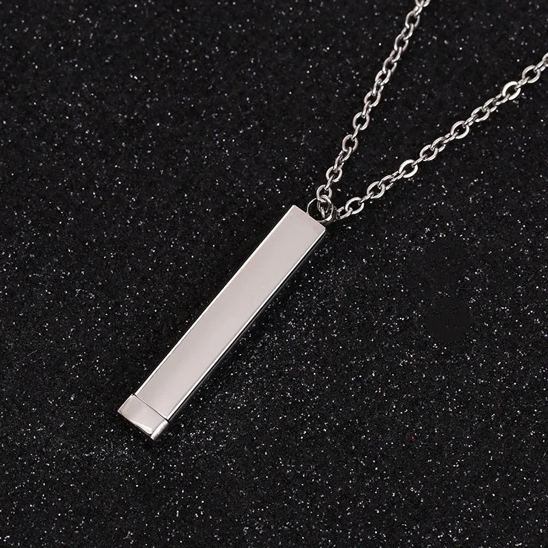 Customizable Stainless Steel Hidden Message Bar with Engraving