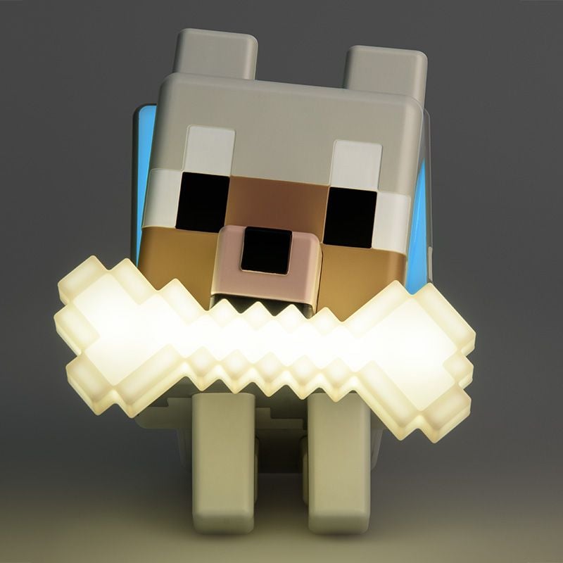 Minecraft Wolf Colour-Changing LED Night Light
