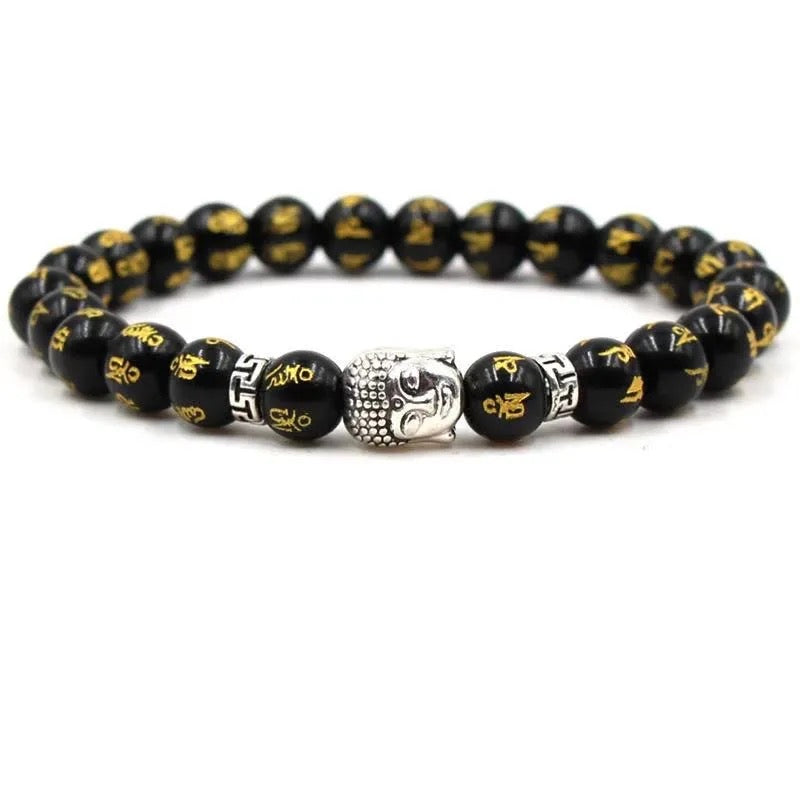 Buddha Feng Shui Mantra Bracelet (8MM)