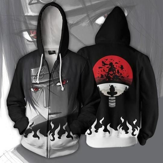 Anime Naruto Itachi 3D Print Polyester Hoodies