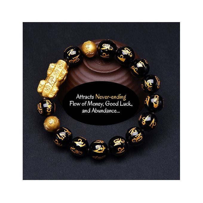 24k Gold Plated Feng Shui Wealth Pixiu Bracelet