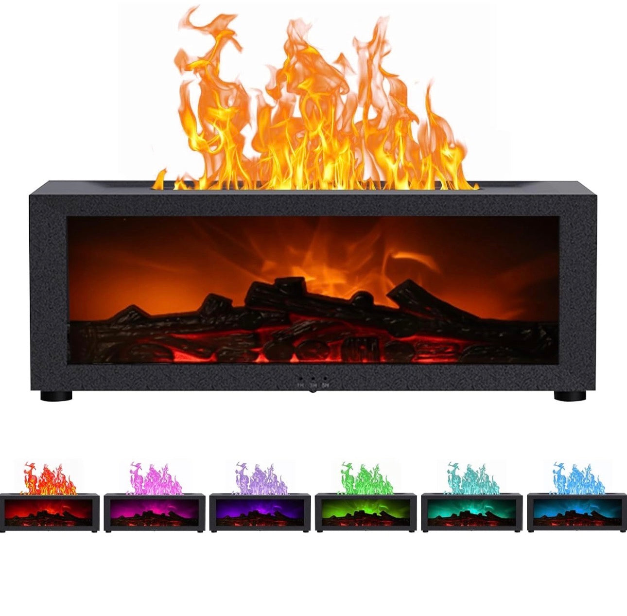 7 Color Fireplace Humidifier & Diffuser + Remote