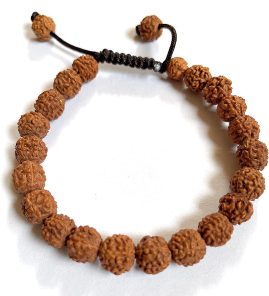 Plain Rudraksha Adjustable Bracelet