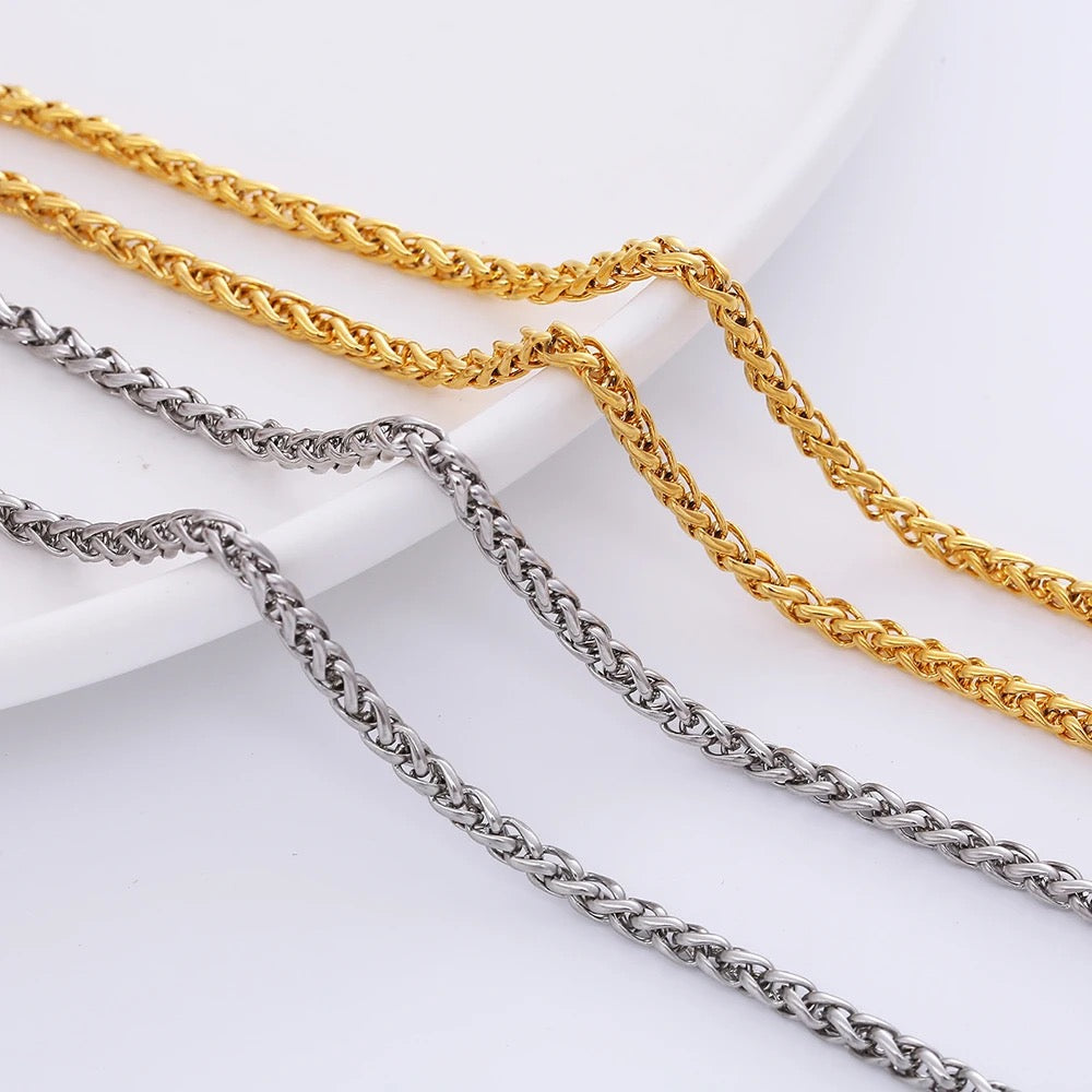 Stainless Steel 3mm Figaro Chain (24” - 60CM)